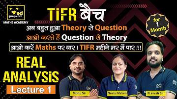 TIFR Batch | Question | Theory | Real Analysis | Lecture 1 | Maths Academy