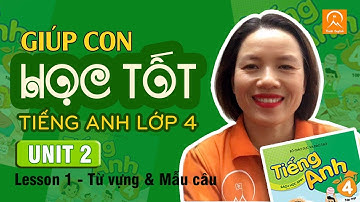 TIẾNG ANH LỚP 4 - TỪ VỰNG VÀ MẪU CÂU - Lesson 1 - Unit 2. I