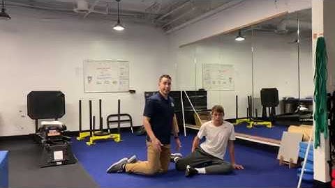 Basketball Dynamic Stretches: Shinbox w/ thoracic rotation