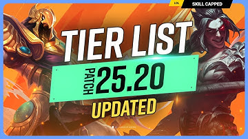 *NEW* UPDATED TIER LIST for PATCH 25.20 - League of Legends