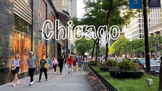 Delightful North Michigan Avenue/Magnificent Mile: Chicago Summer Walk Mid-July 2023