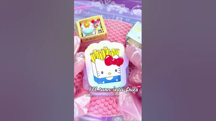 Hello Kitty Fries Resin Shaker Charm #resinart #reels #fyp