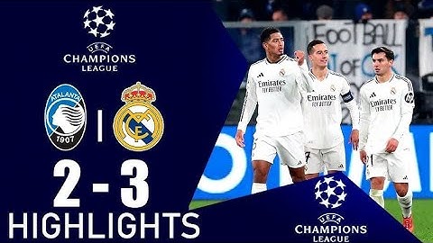 Atalanta vs Real Madrid 2-3 Highlights | Champions League