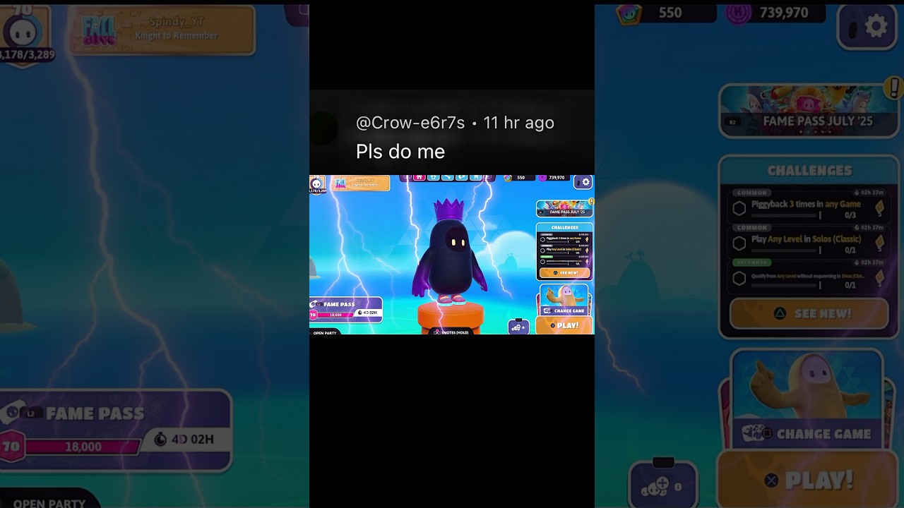 Turning @Crow-e6r7s Into a CRAZY Fall Guys Skin 🔥👀