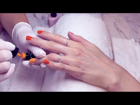 ASMR MY 1st SHELLAC MANICURE - NAIL ARTIST DOES MY NAILS 💅 (Personal Attention, German/Deutsch)
