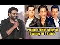 Bahubali Prabhaas Reaction On Sahoo Beating All 3 Khans Movies in Bollywood-Salman,Shahrukh,Aamir