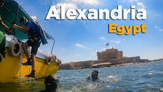 Scuba Diving the Ancient Lighthouse of Alexandria