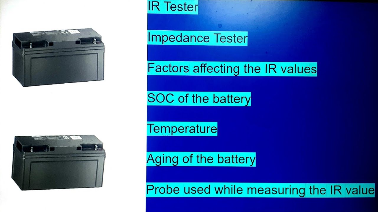 Factor affecting the internal resistance of the battery Impedance