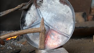 How to make thali | process or making plate | blacksmith
