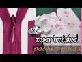 Como Aplicar Zíper Invisível [Sem Erros Passo a Passo Para Iniciantes - Zíper Invisível Perfeito]