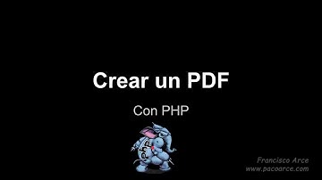 Crea un PDF con PHP con la librería FPDF