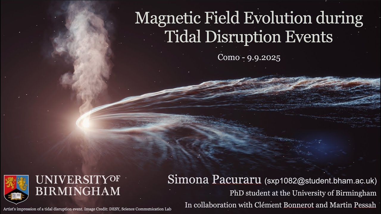Magnetic Field Evolution during Tidal Disruption Events | Simona Pacuraru