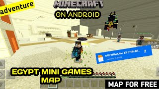 HOW TO DOWNLOAD EGYPT [DESERT] MINI GAMES ADVENTURE MAP FOR MINECRAFT ANDROID | DAMN BROS | screenshot 2