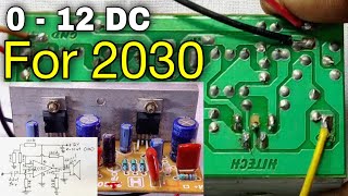 Tda 2030 Single Supply Circuit 0 - 12 Vdc For 2030 Bridge Amplifier