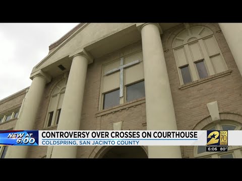 Controversy over crosses on courthouse