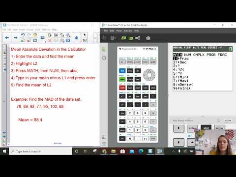 Mean Absolute Deviation in the Calculator