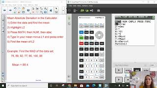 Mean Absolute Deviation in the Calculator