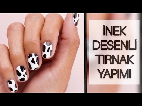 COW NAİL ART 🐄 | İnek Desenli Tırnak Yapımı