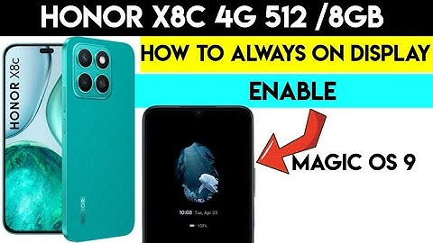 Honor X8c How to Always on display enable Not Many Know This 2025 Saudi