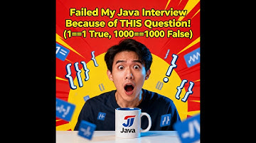 Failed My Java Interview Because of THIS Question! (1==1 True, 1000==1000 False)