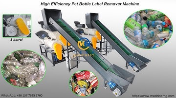Super PVC label remover machine for high quality PET bottles recycling India Mexico Thailand Iraq