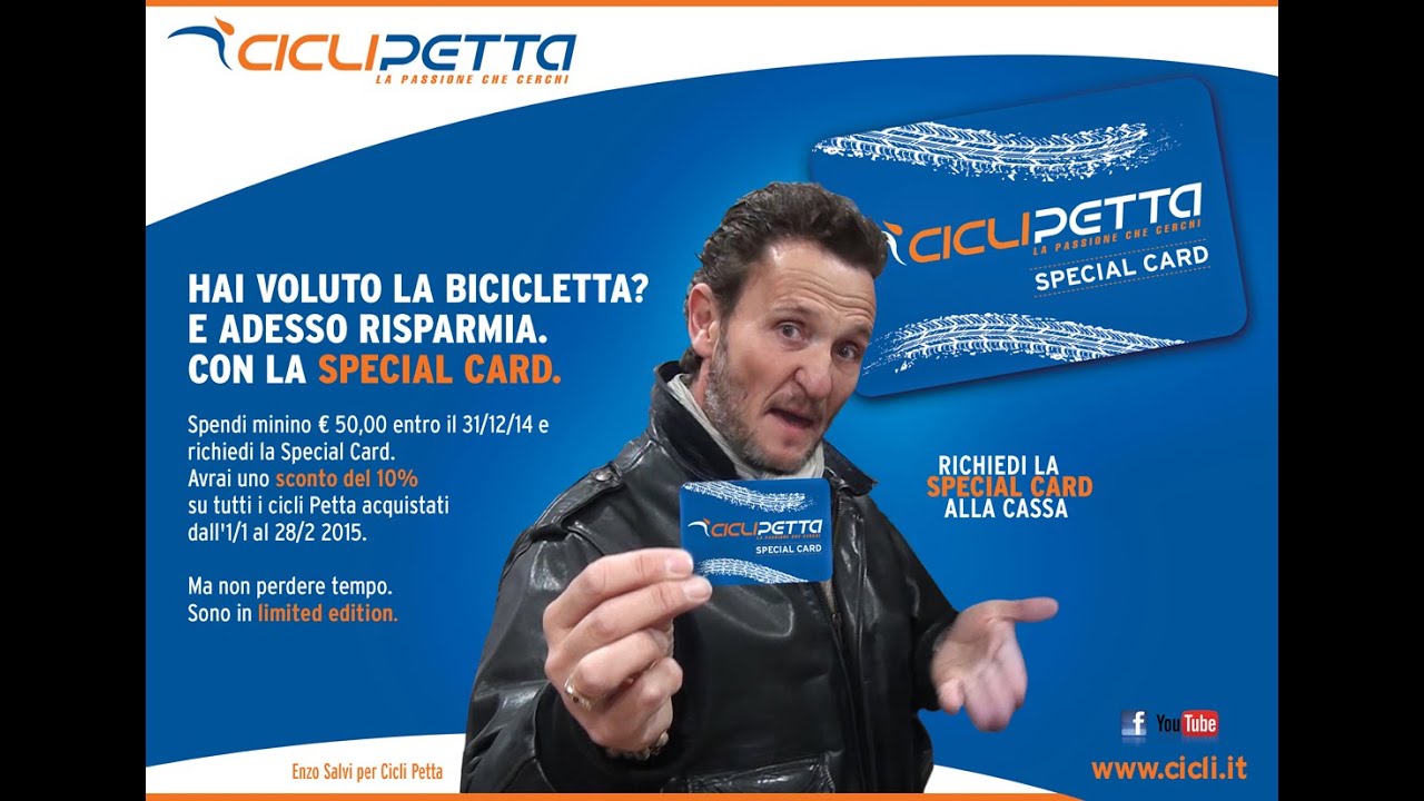Hai voluto la bicicletta? E adesso risparmia!!! - te lo dice Enzo Salvi -  YouTube