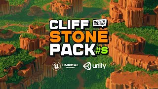 Famous CLIFF STONE PACK S - Free Stylized Assets For Unity HDRP Profile