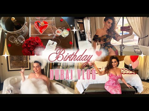 Dubai Vlog 🇦🇪 Birthday Surprise 🎉 Ritz-Carlton Desert Pool Villa 🏜️ Diamond Ring 💎 Private Spa 🧖‍♀️