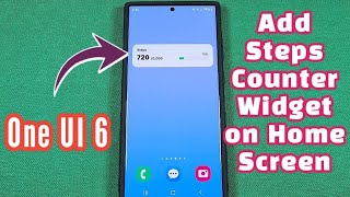 How to add steps counter widget on home screen for Samsung phone with Android 14 screenshot 3