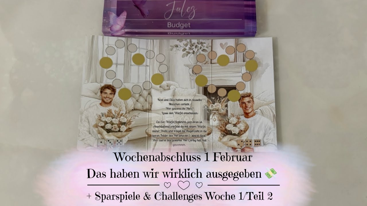 🦋Wochenabschluss 1 Februar 💸 Das haben wir wirklich ausgegeben | Sparspiele & Challenges 