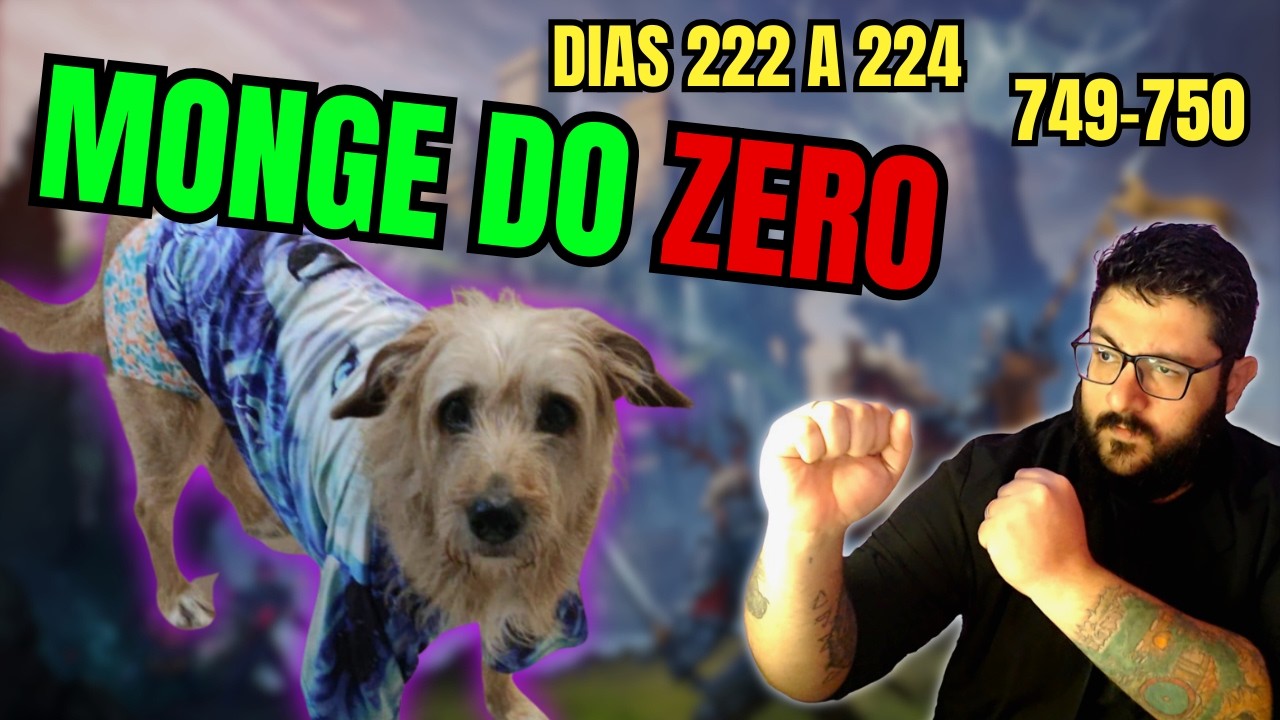 SUMI? VOLTEI? VAMO QUE O MONK NÃO PARA! | Projeto MD0 - Dias 222-224 | 749-750