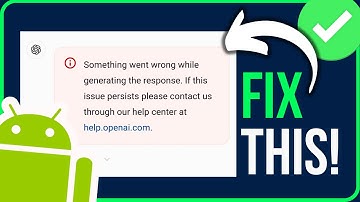 Something Went Wrong While Generating The Response [FIXED]