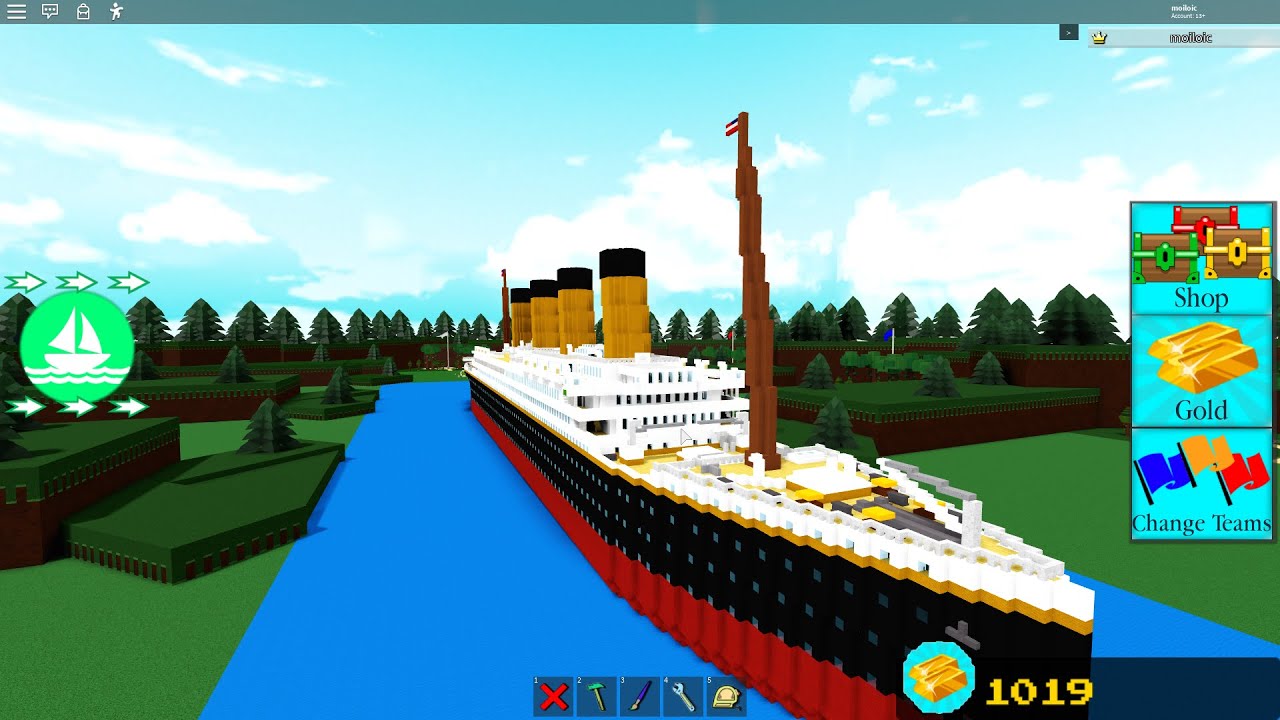 Titanic Build A Boat For Treasure 1 Youtube - roblox build a boat titanic