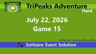 TriPeaks Adventure Game #15 | July 22, 2026 Event | Hard screenshot 5