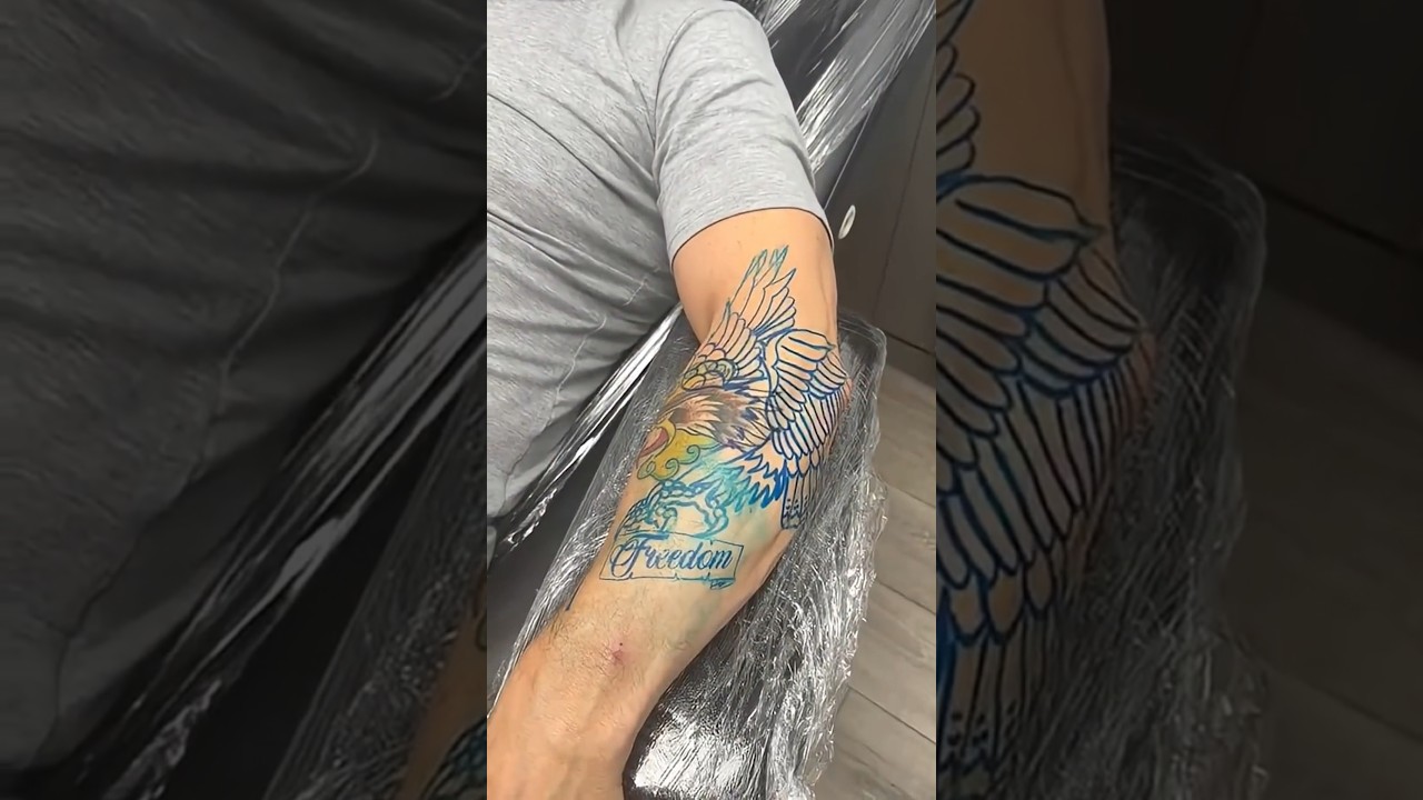 Кевин Лейн делает татуировку орла в студии ForgivenSinsTattoo | Кевин Лейн