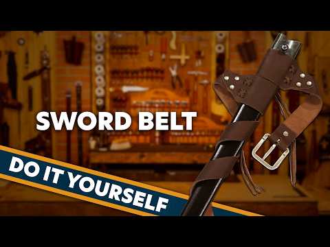 DIY Leather Sword Belt | Easy Beginner Renaissance & Cosplay Project | Free Pattern
