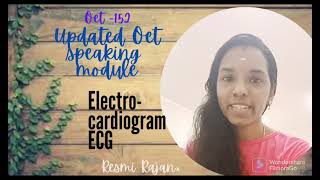 Oet role play   Electrocardiogram, already asked question in 2021