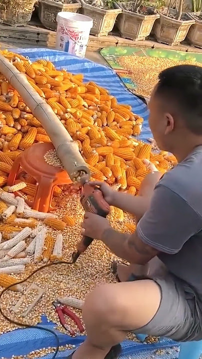 Home made useful corn machine