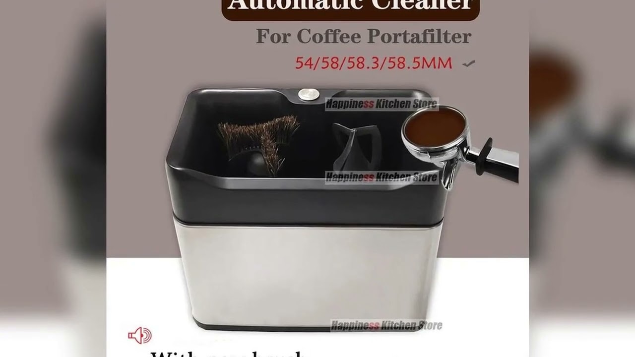 A must-have product! Automatic 58mm Coffee Portafilter Cleaner Electric Cleaner For 54/58.3/58.5mm