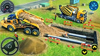 City Underpass Bridge Road Building - Real Construction Simulator 3D - Android GamePlay #2 screenshot 5