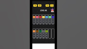 Water Sort Puzzle Level 92 Walkthrough #shorts #watersortpuzzle