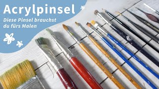 Diese Acrylpinsel verwende ich in meiner Acrylmalerei – womit malst du?