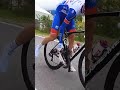 Rider removes stone from shoe during race 😲 #Shorts