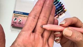 WRITECH Retrowave Gel Pen Review | 0.5mm Fine Point, Silent Click, Smooth Black Ink & Refillable