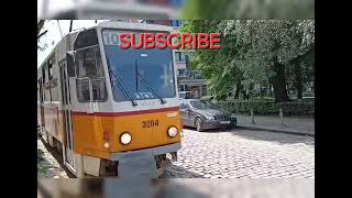 Tram Tatra T6A2 Travel In Sofia Line 10