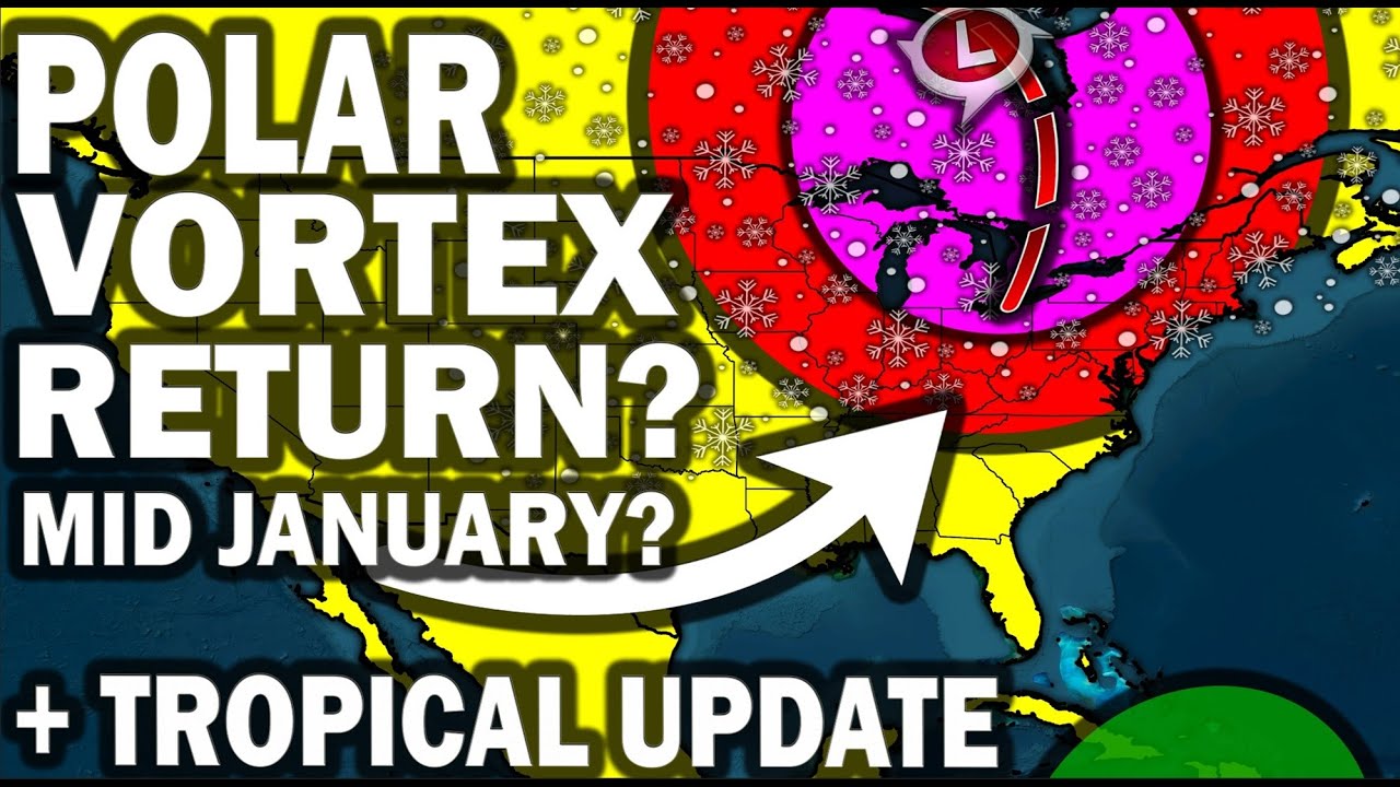 В середине января ожидается экстремальный полярный вихрь, снег и арктический похолодание? Прогноз...