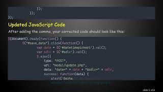 Troubleshooting Your JavaScript: Why Can't I Save Data When I Click the Button?