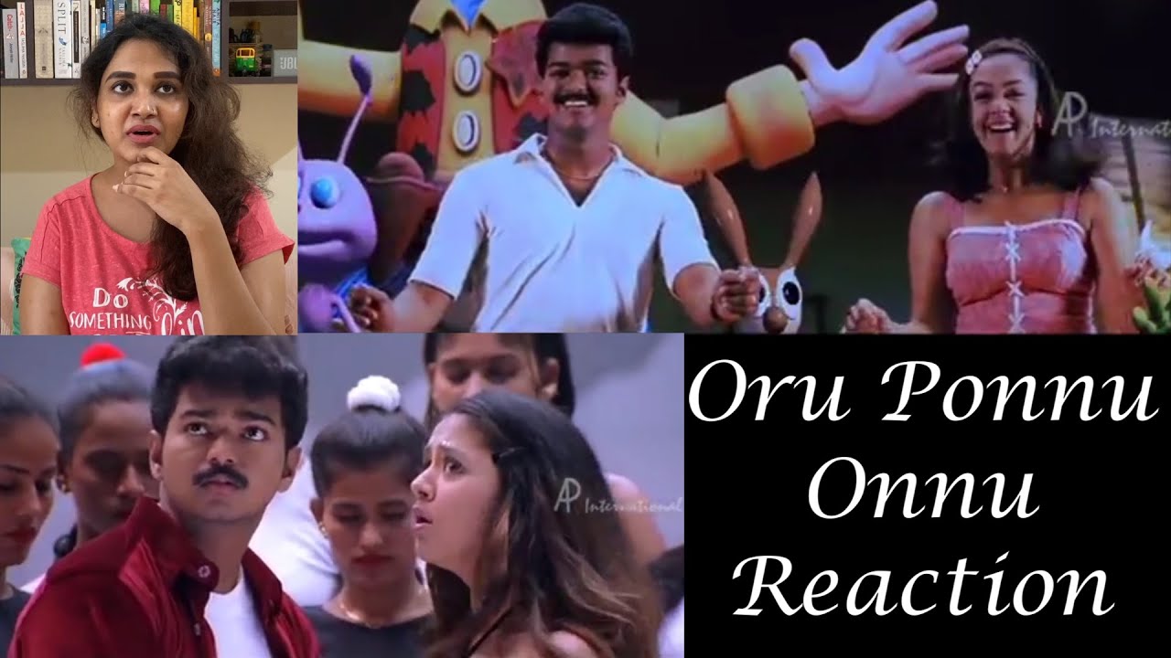 Malayali Reacting to Kushi - Oru Ponnu Onnu Song | Vijay | Jyothika | Deva