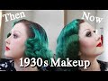 1930's Makeup VS Modern 1930's Makeup