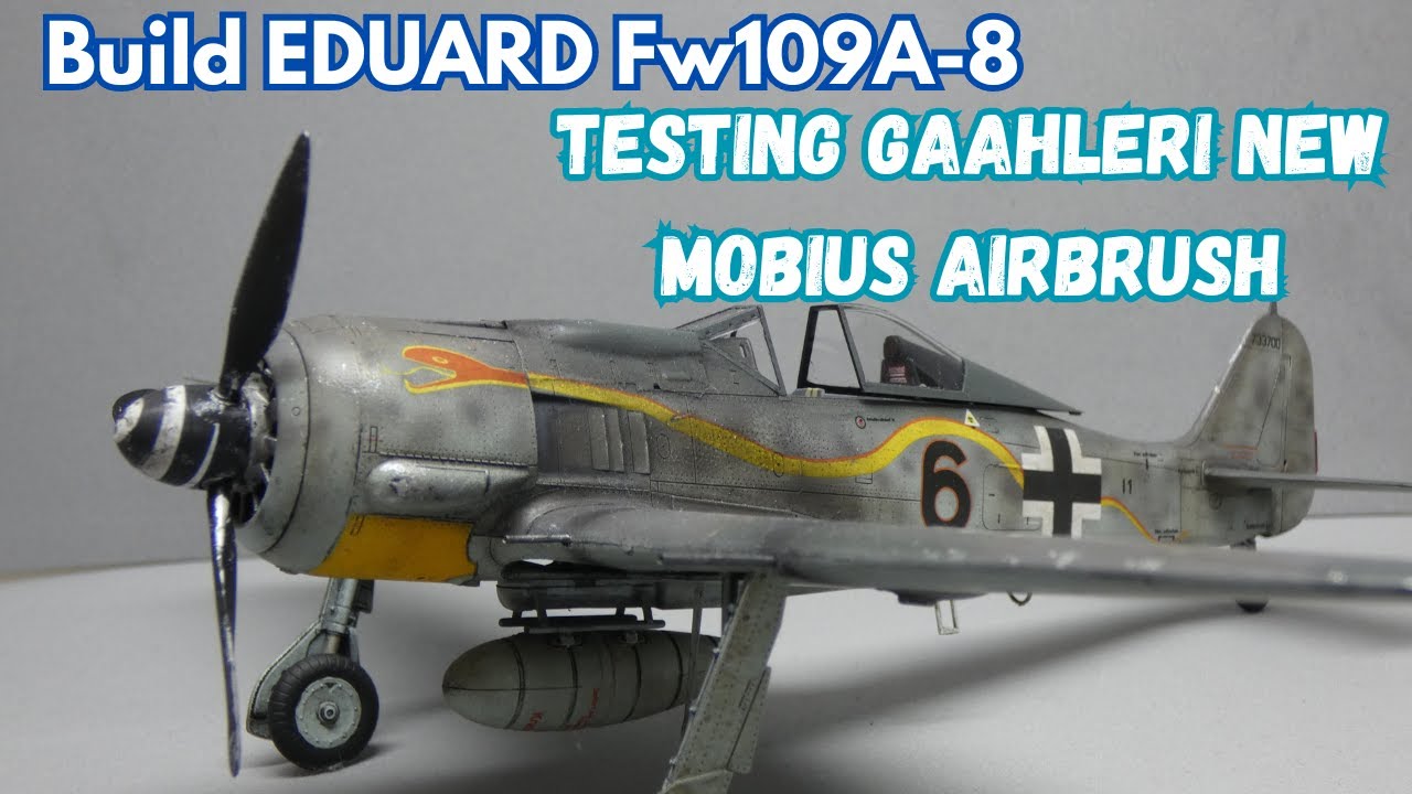 Модель самолёта EDUARD Focke-Wulf FW190A-8 в масштабе 1/48, полная сборка и покраска. Тестировани...